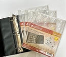 BCW 3" Binder INCLUDES -  6 Guardhouse Large or Model H Coin Capsule Pages