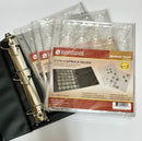 BCW 3" Binder INCLUDES -  6 Guardhouse Medium or Model T Coin Capsule Pages