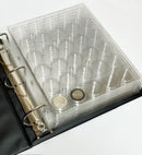 BCW 3" Binder INCLUDES -  6 Guardhouse Medium or Model T Coin Capsule Pages