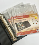 BCW 3" Binder INCLUDES -  6 Guardhouse Extra Large or Model I Coin Capsule Pages