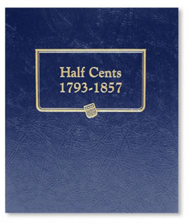 Whitman Albums: Half Cents - 1793-1857