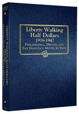 Whitman Albums: Walking Liberty Half Dollars 1916-1947