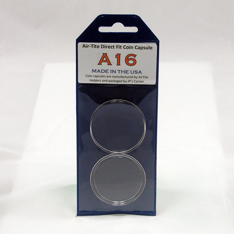 Air-Tite Direct Fit Coin Capsule A16 for U.S. 1/10th oz. Gold Eagles in JP's Retail Packaging