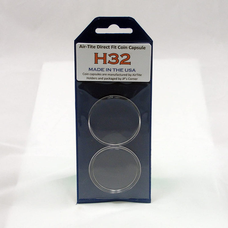 10 Pack – 1oz Gold Eagle Coin Capsules – GENUINE Air-Tite H32 Holders – 32mm
