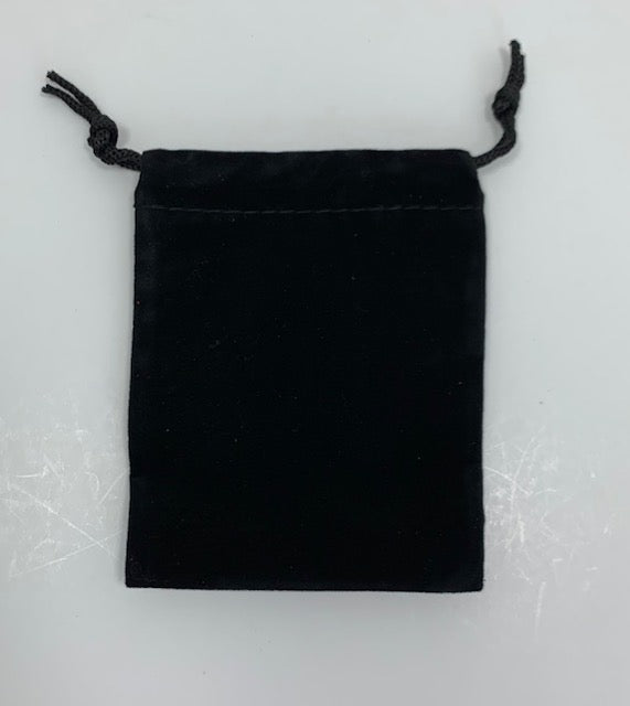 Black Velour Gift Bags 3x4 - 9673BL