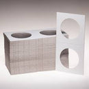 2.5x2.5 Cardboard Coin Holders for Crown/American Silver Eagle, 40.6mm or 1.598"