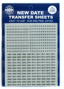 Whitman Date Transfer Sheets - Black